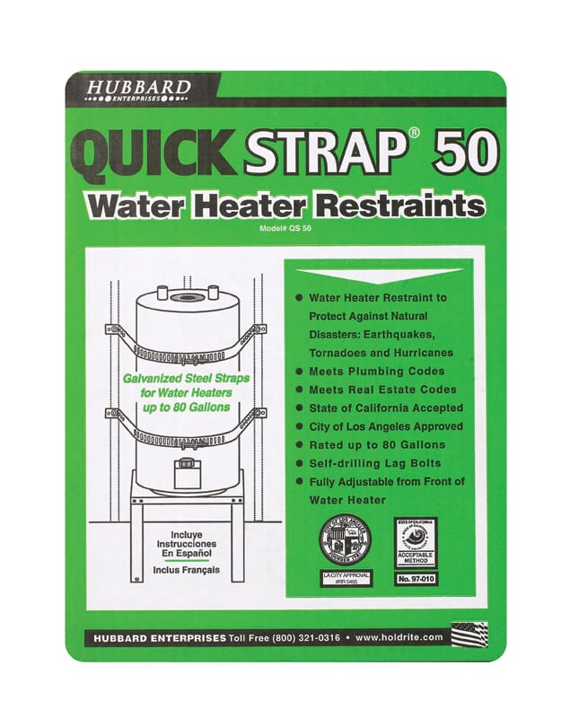 Sharkbite QS-50 Electric Water Heater Restraints