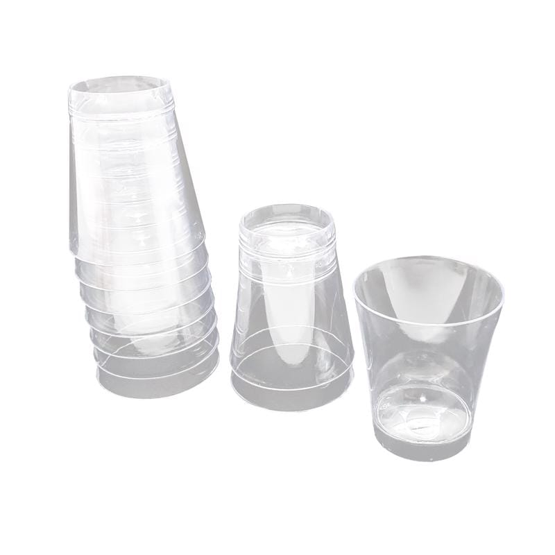 BARY3 BAR-0233 2 oz Clear Plastic Disposable Shot Glass
