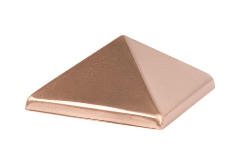 Waddell 230 4 in. H X 4 in. L Prefinished Brown Copper Post Cap