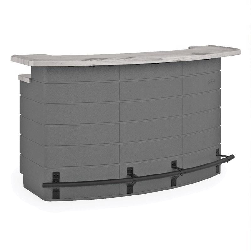 Suncast BMEB2500 Backyard Oasis 1 pc Gray Resin Bar Table
