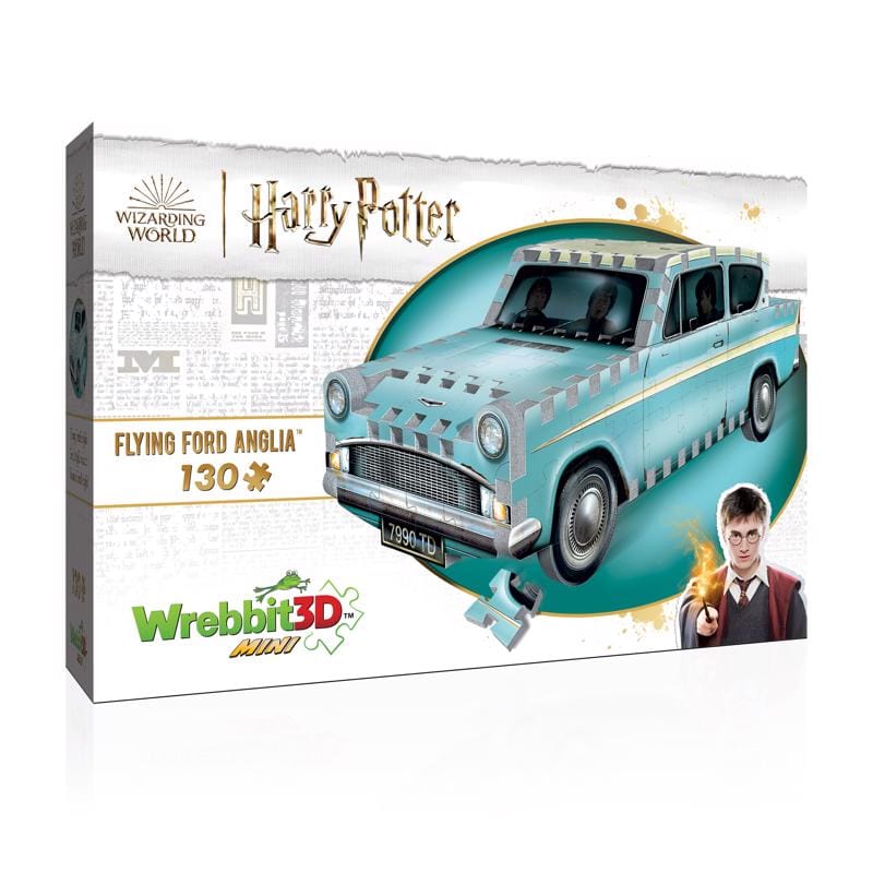 WREBBIT3D W3D-0202 Harry Potter Flying Ford Anglia Mini 3D Jigsaw Puzzle Multicolored 130 pc