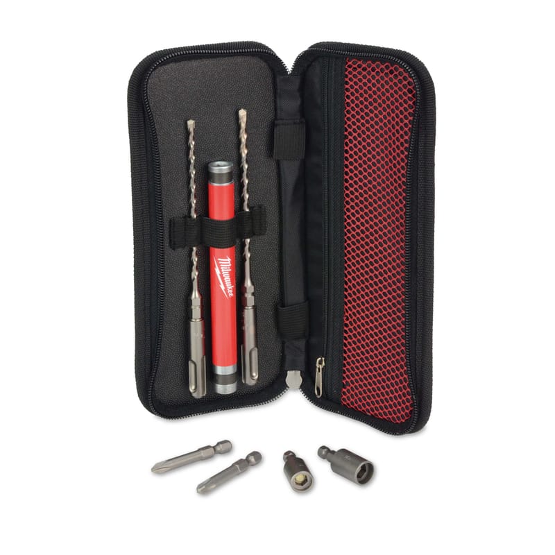 Milwaukee 48-20-7497 Tapcon Assorted Carbide Tipped SDS-plus Screw Installation Kit SDS-Plus Shank 7 pc