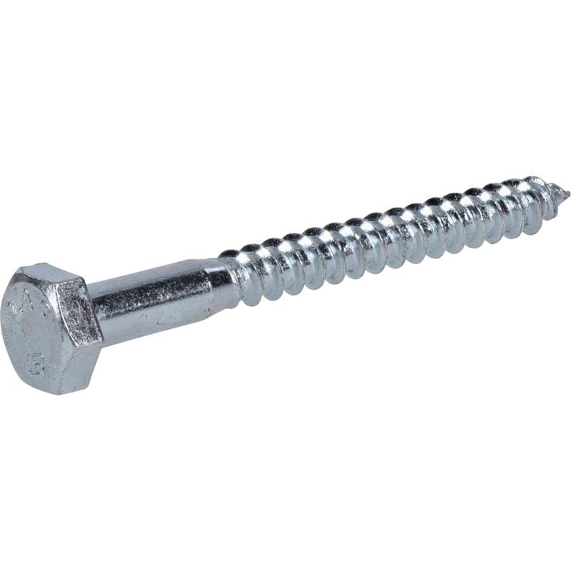 Hillman 230018 1/4 in. X 2-1/2 in. L Hex Zinc-Plated Steel Lag Screw 100 pk