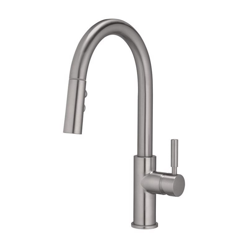 Oakbrook Collection 97553-0604 Vela One Handle Brushed Nickel Pull-Down Kitchen Faucet