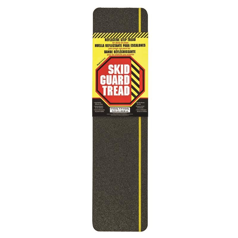 Skid Guard 67304 6 in. W X 24 in. L Black/Yellow Stair Tread