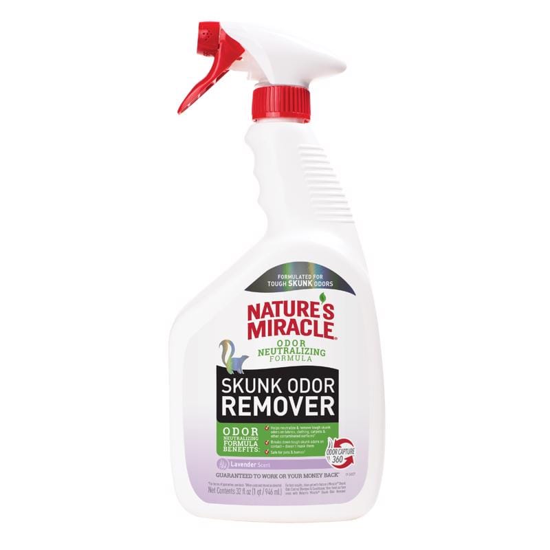 Nature'S Miracle P-98421 Lavender Scent Skunk Odor Remover 32 oz Liquid