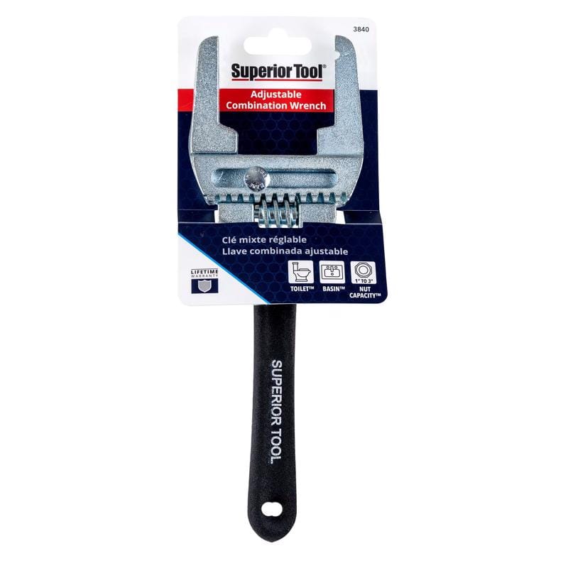 Superior Tool 3840 Adjustable Locknut Wrench Black 1 pc