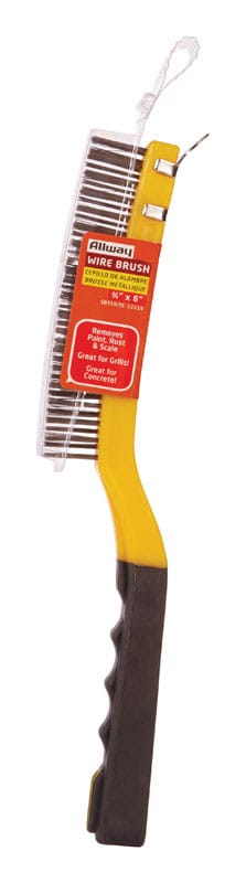 Allway SB319/SS 1 in. W X 13.5 in. L Stainless Steel Wire Brush with Scraper