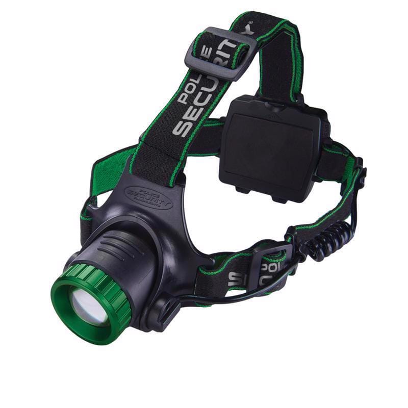 Police Security 98730 Blackout-R 1000 lm Black LED Rechargeable Head Lamp