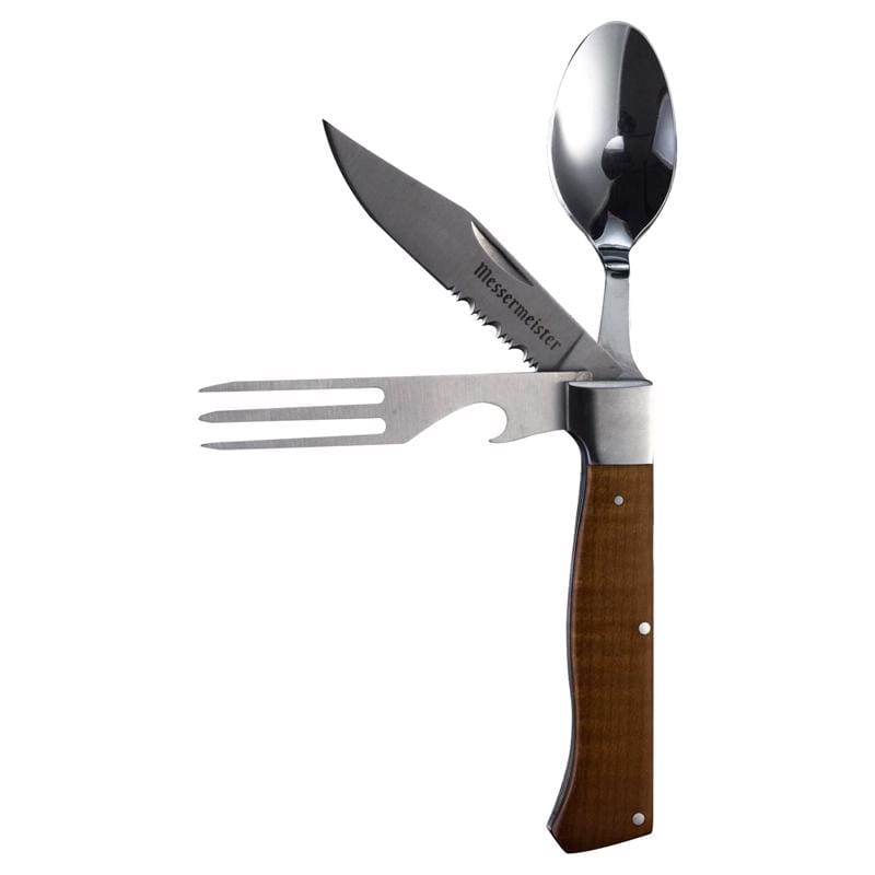 Messermeister ACM-KFS Adventure Chef 3.250 in. L Stainless Steel Folding Camp Utensil 1 pc