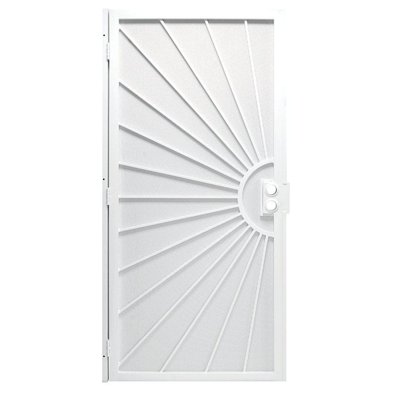 Precision 3833WH3068 81-3/4 in. H X 36 in. W Del Sol White Steel Security Door