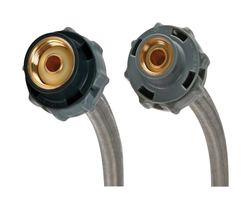 Fluidmaster B1F20CS 3/8 in. Compression X 1/2 in. D FIP 20 in. Stainless Steel Supply Line