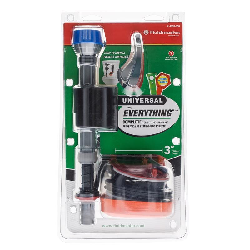 Fluidmaster K-400H-038-T4 Everything Toilet Repair Kit Multicolored Metal/Plastic For Universal
