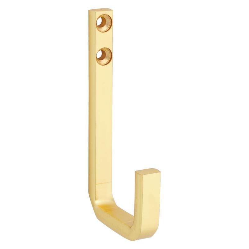 National Hardware N337-917 Reed Medium Brushed Gold Steel 4 in. L Hook 60 lb 1 pk