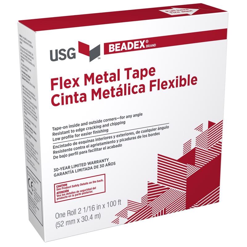 Usg Sheetrock 285870 100 ft. L X 2 1/16 in. W Reinforced Metal White Self Adhesive Flex Tape