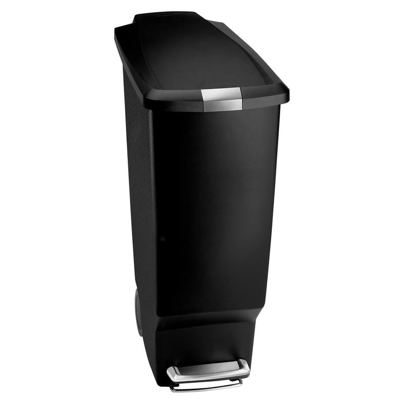 Simplehuman CW1395 40 L Black Plastic Step On Trash Can