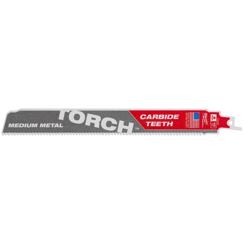 Milwaukee 48-00-5252 Torch 9 in. Carbide Reciprocating Saw Blade 10 TPI 1 pk