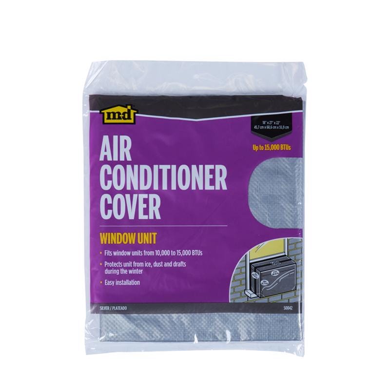 M-D Building Products 50042 22 in. H X 27 in. W Rectangle Outdoor Window Air Conditioner Cover