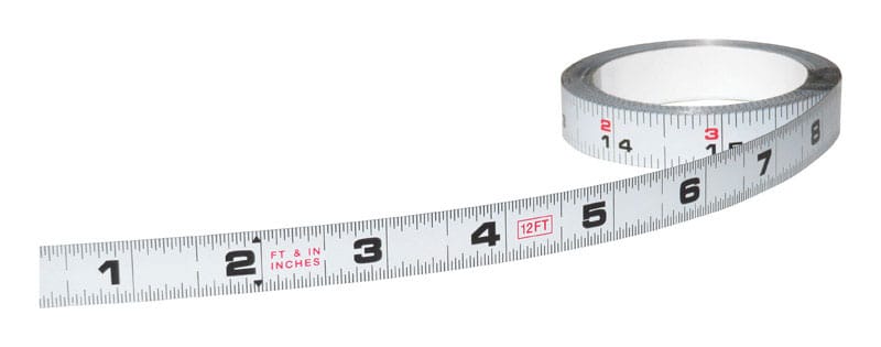 Us Tape 50006 12 ft. L X 1/2 in. W Adhesive Steel Bench Tape