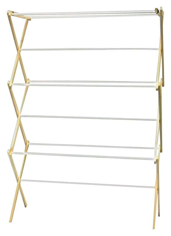 Madison Mill 18 42.5 in. H X 29.5 in. W X 14 in. D Wood Accordian Collapsible Clothes Drying Rack