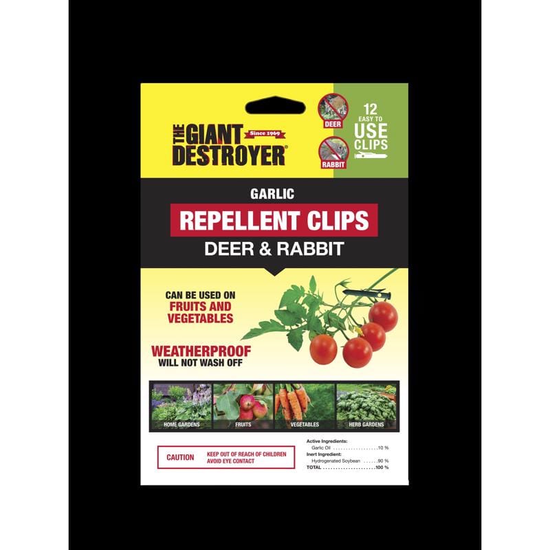 The Giant Destroyer 700 Animal Repellent Clip For Deer and Rabbits 12 pk