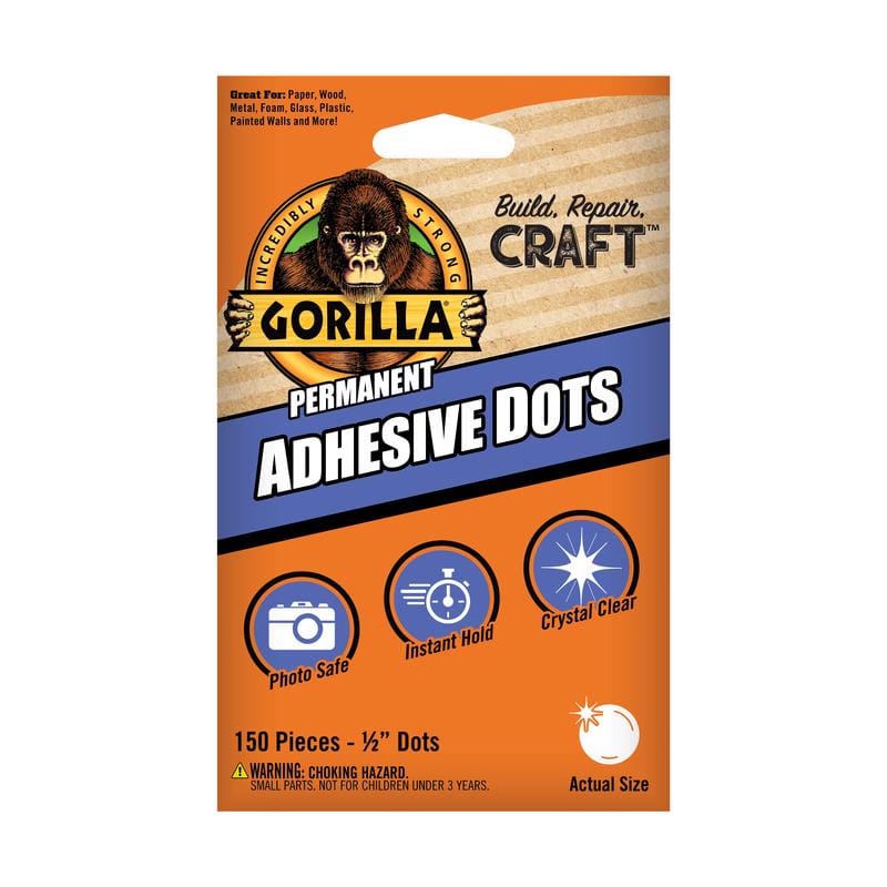 Gorilla 104905 High Strength Transparent Adhesive Putty 150 pc