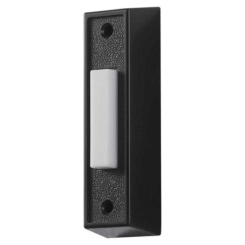 Heath Zenith 18000221 Heath Zenith Black/White Plastic Wired Pushbutton Doorbell