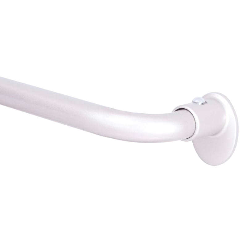 Kenney SN79232V1 Sun Zero Satin Silver Silver Modern/Contemporary Curtain Rod 28 in. L X 48 in. L