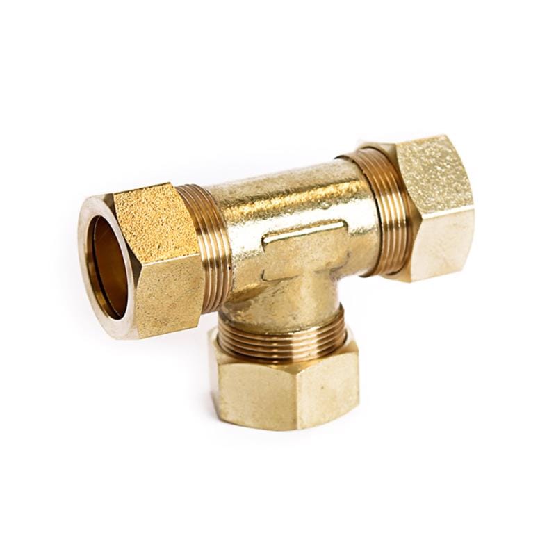 Atc 6JC126310701021 7/8 in. Compression X 7/8 in. D Compression Brass Tee