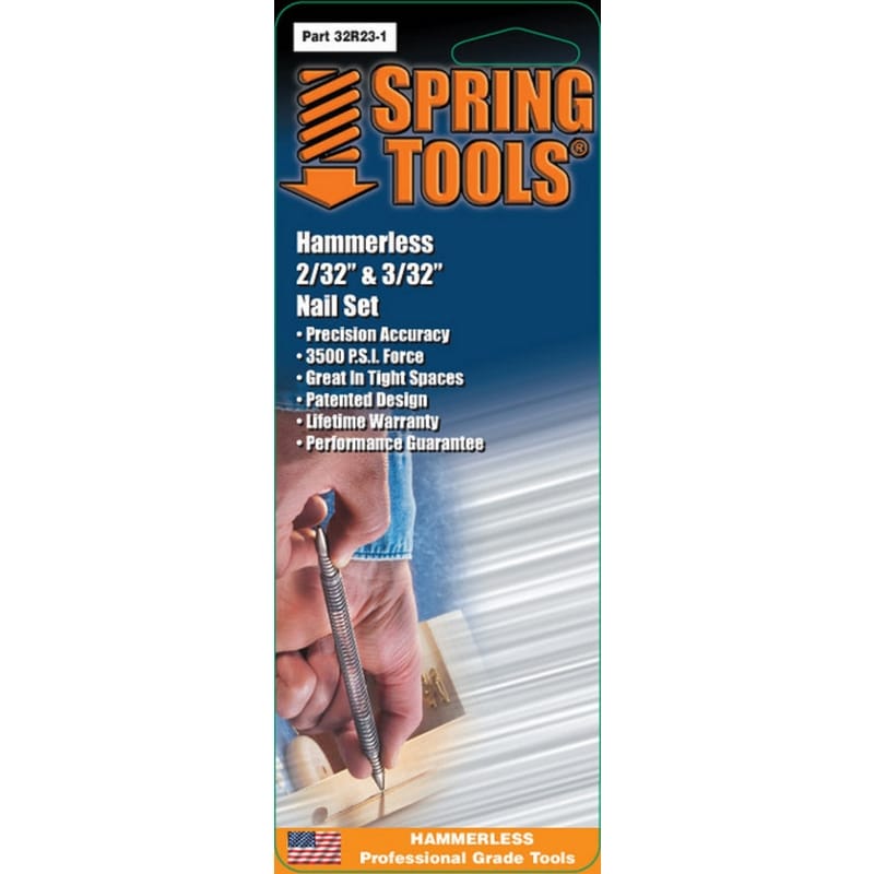 Spring Tools 32R23-1 2/32 & 3/32 in. Double Ended Nail Set 1 pc