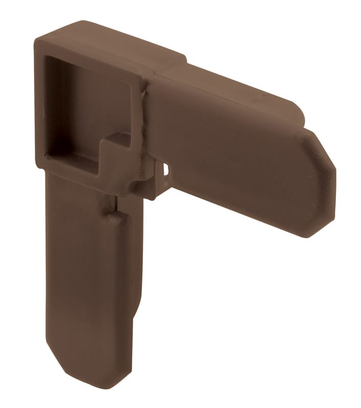 Prime-Line PL14273 Bronze Plastic 3/8 in. W X 3/4 in. L Screen Frame Corner 1 pk