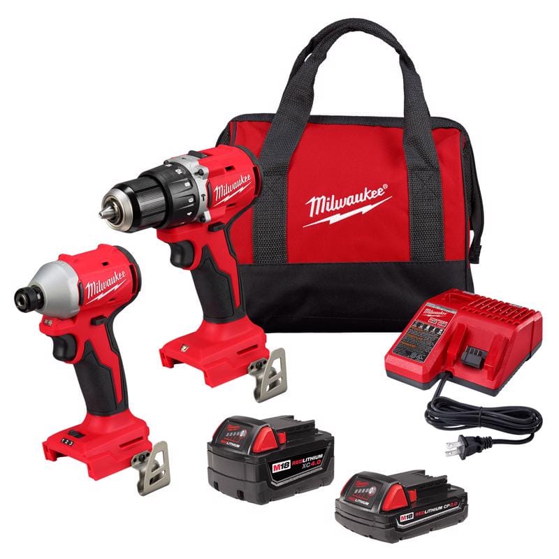Milwaukee 3693-22CX M18 Cordless Brushless 2 Tool Combo Kit