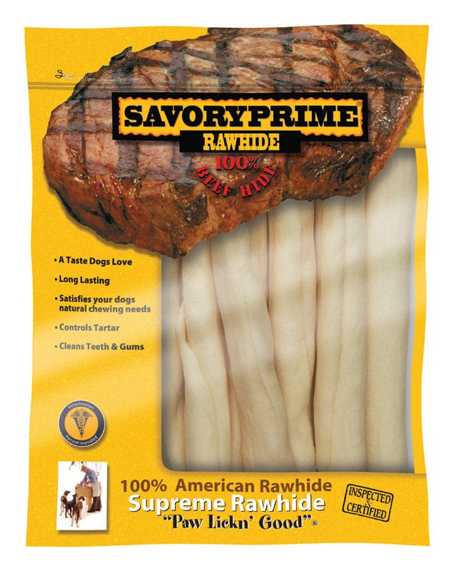 Savory Prime 27130 American Supreme All Size Dogs Adult Mini Rolls Beef Rawhide 6-7 in. L 7 pk