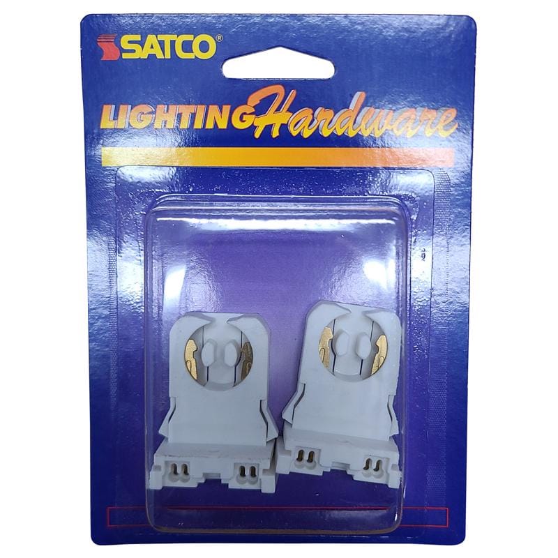 Satco 270/206 Plastic Fluorescent Lampholder 2 pk
