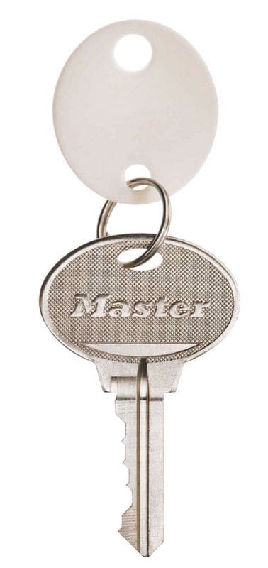 Master Lock 7116D Plastic White Round Key Tag