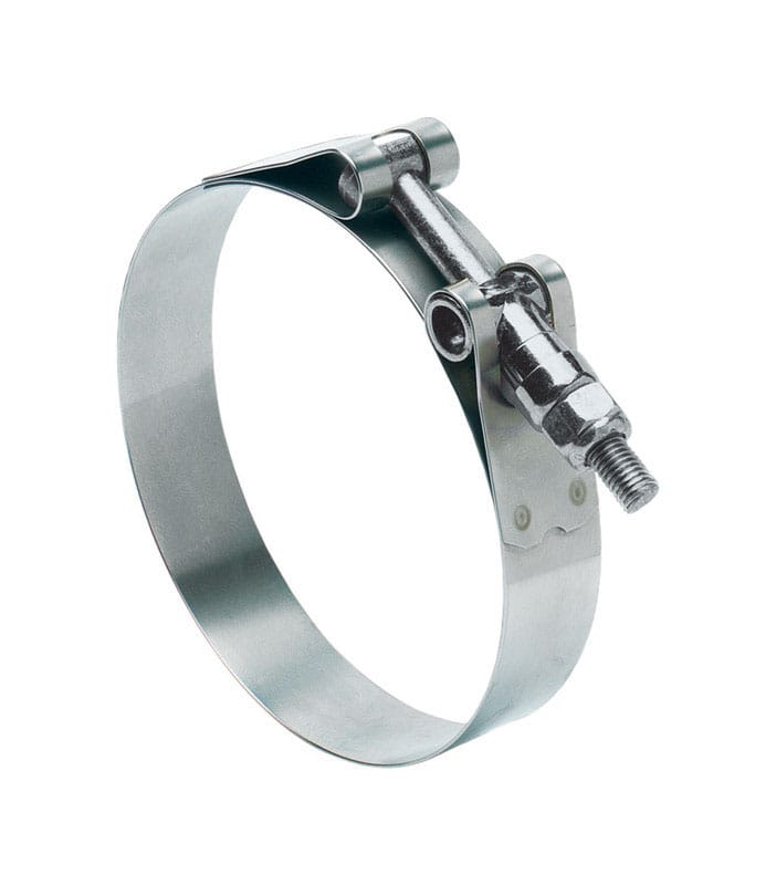 Ideal Tridon 300100238553 Tridon 2-3/8 in. 2-11/16 in. 238 Silver Hose Clamp Stainless Steel Band T-Bolt