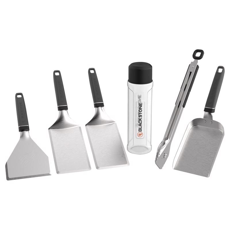 Blackstone 5989 Plastic/Stainless Steel Black/Silver Griddle Tool Set 6 pc