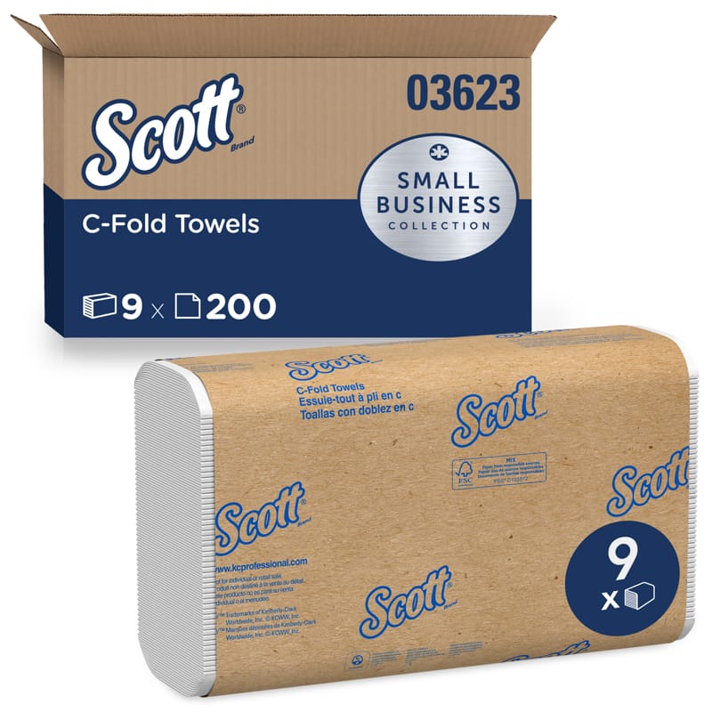 Scott 03623 C-Fold Towels 200 sheet 1 ply 9 pk