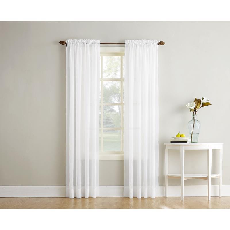 No. 918 ACE-RENO84WHT Reno White Curtain 102 in. W X 84 in. L
