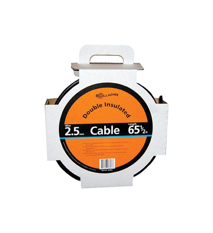 Gallagher G627014 Double Insulated Underground Cable Black