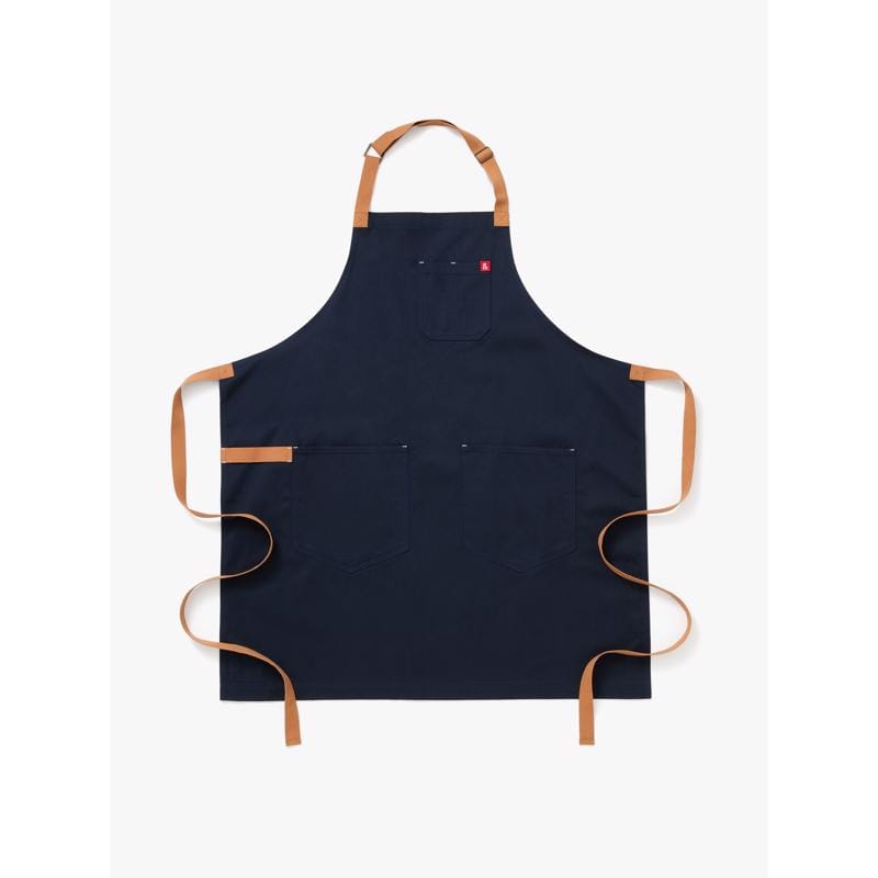 Hedley & Bennett 850056653916 Essential 3 pocket Midnight Blue Canvas Solid Apron