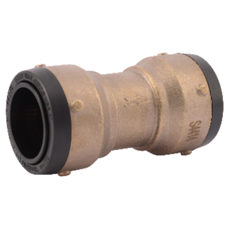 Sharkbite UXL0135 Push to Connect 1-1/4 in. 1-1/4 in. D Brass Straight Coupling