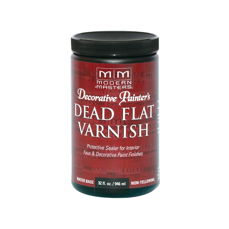 Modern Masters DP60932 Semi-Gloss Clear Water-Based Dead Flat Varnish 32 oz