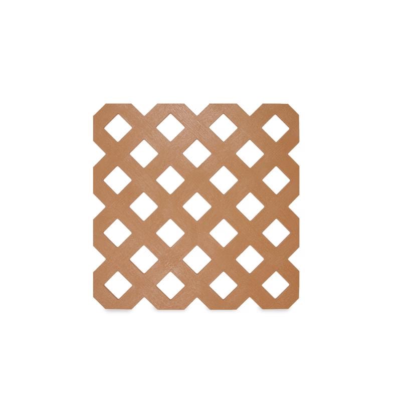 Grid Axcents 64732 4 ft. W X 8 ft. L Cedar Plastic Privacy Lattice Panel