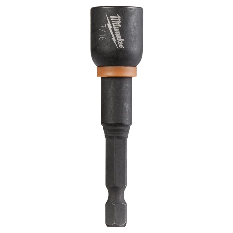 Milwaukee 49-66-4536 Shockwave 7/16 in. X 2-9/16 in. L Steel Nut Driver 1 pc