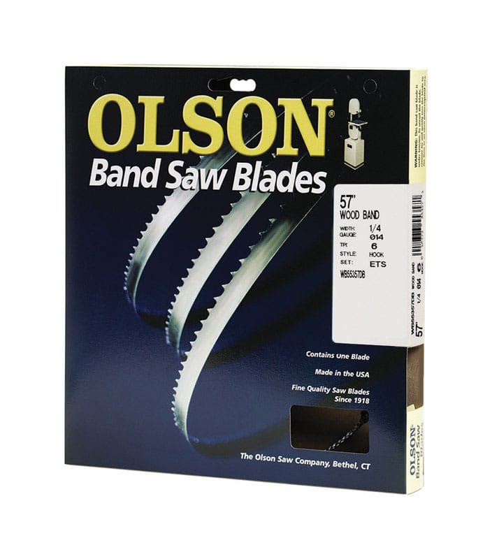 Olson WB55357DB 57 in. L X 0.25 in. W Carbon Steel Band Saw Blade 6 TPI Hook teeth 1 pk