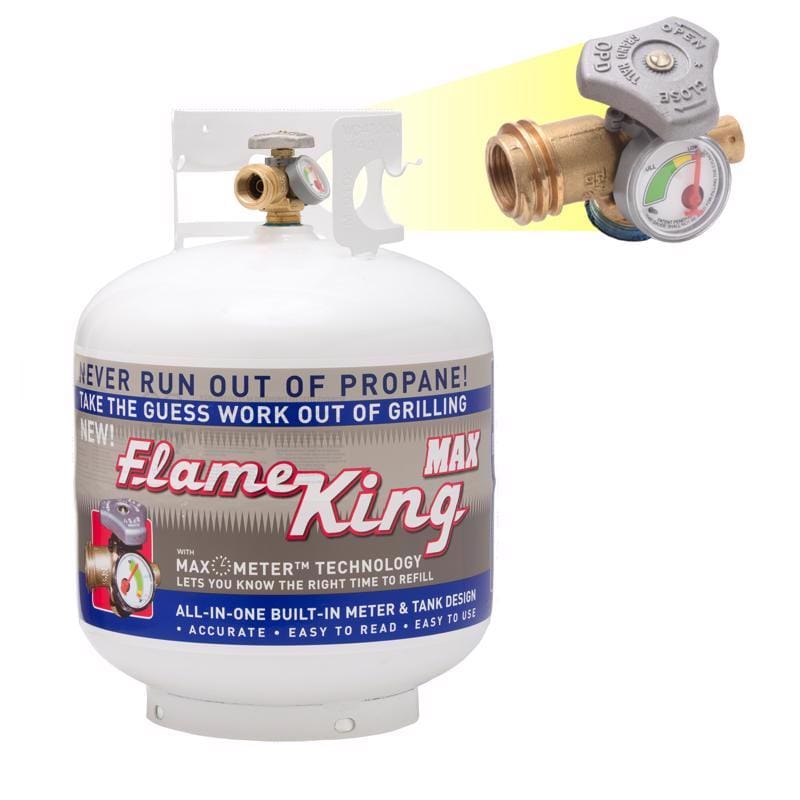 Flame King YSN230 20 lb Steel Empty LP Tank with Gauge