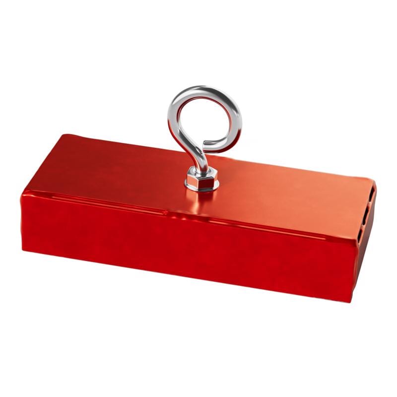 Magnet Source 07542 5 in. L X 2 in. W Red Retrieving Magnet 150 lb. pull 1 pc