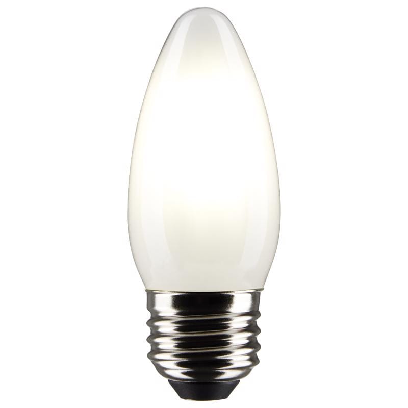 Satco S21836 B11 E26 (Medium) Filament LED Bulb Warm White 40 Watt Equivalence 2 pk
