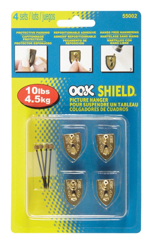 Hillman 55002 OOK Shield Picture Hanger 10 lb 4 pk